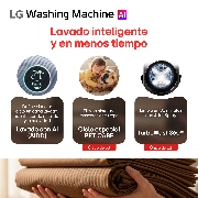 Lavado inteligente y en menos tiempo LG WO20EGNTS6P